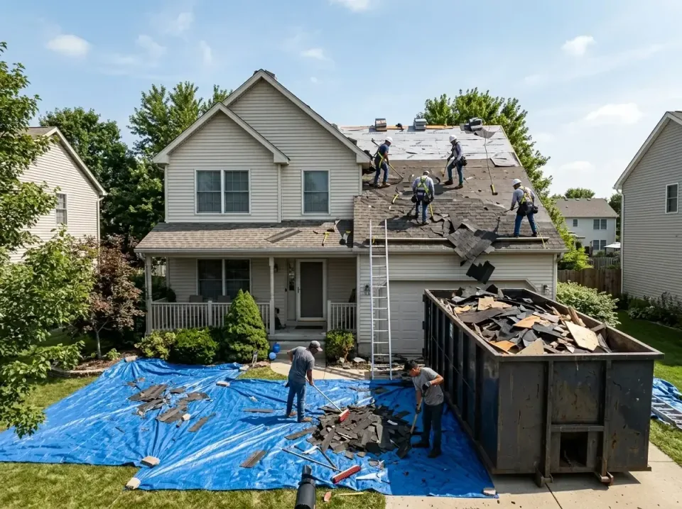 roof-replacement-debris-remova-004 — frequently asked questions, Cheapest Dumpster Rentals in Cortland, IL